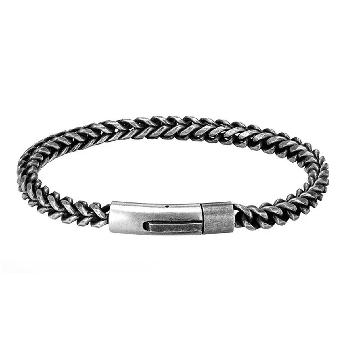 GENERICO - Pulsera De Acero Black Old Hombre Mujer