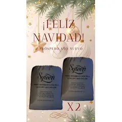 GENERICO - Promocion 2 set sabanas 100%Lyocell Bambu 300 hilos Queen con 2 FUNDAS Sgreen/Gris