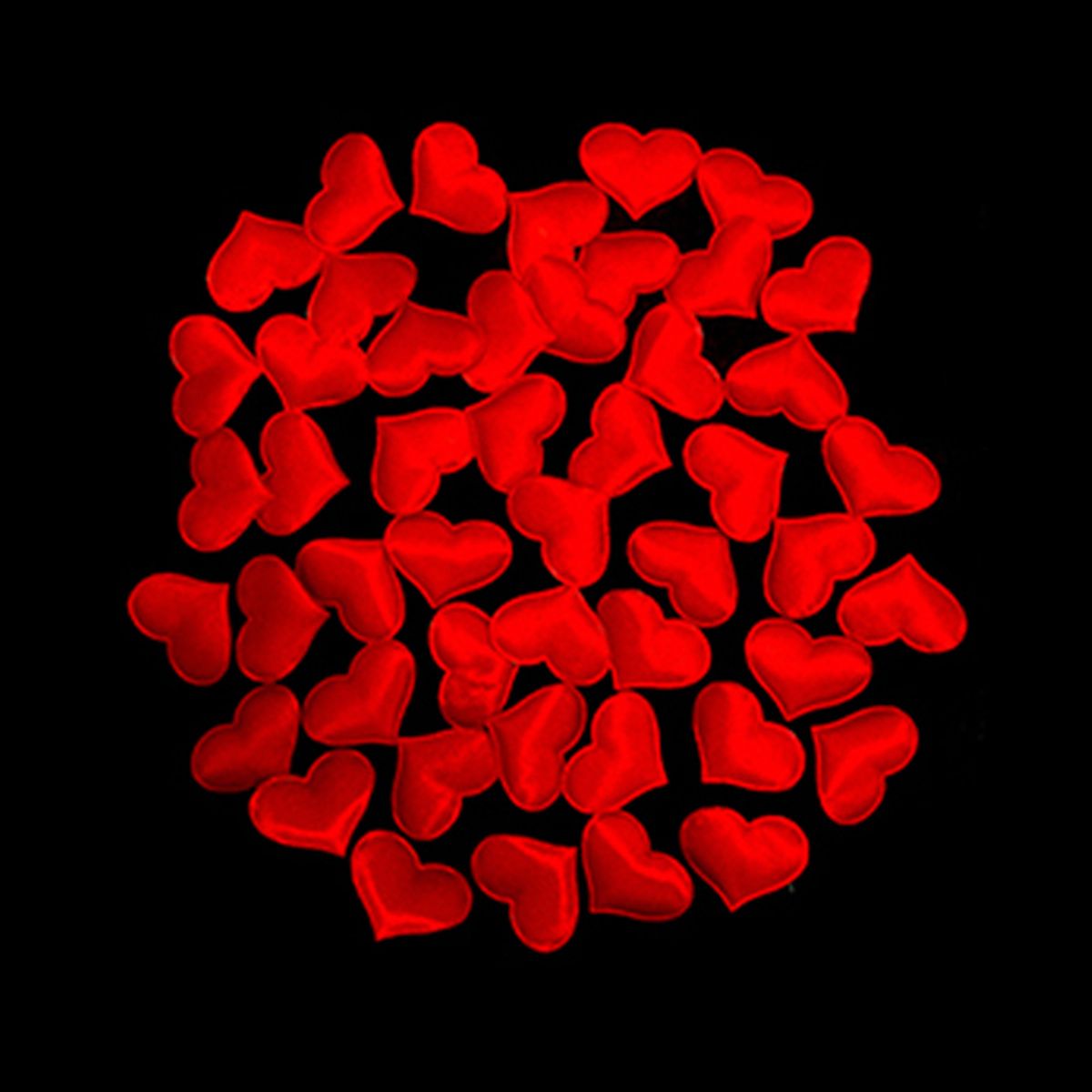 GENERICO - PETALOS CORAZON ROJO 5CM 25PCS