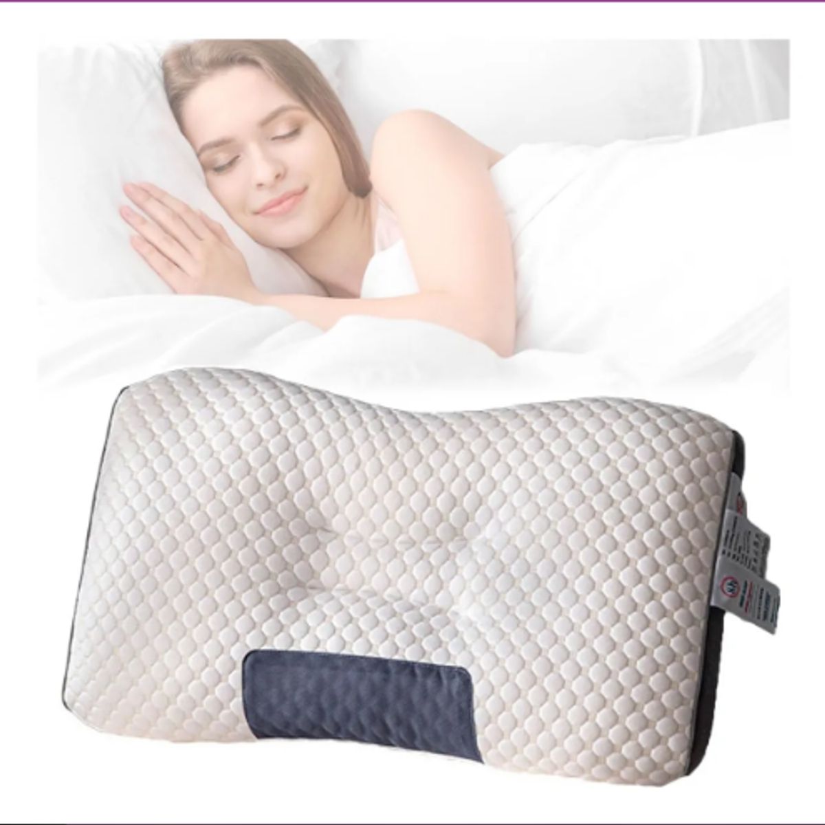 GENERICO - Almohada Ergonómica Cervical Cuello Ortopédica