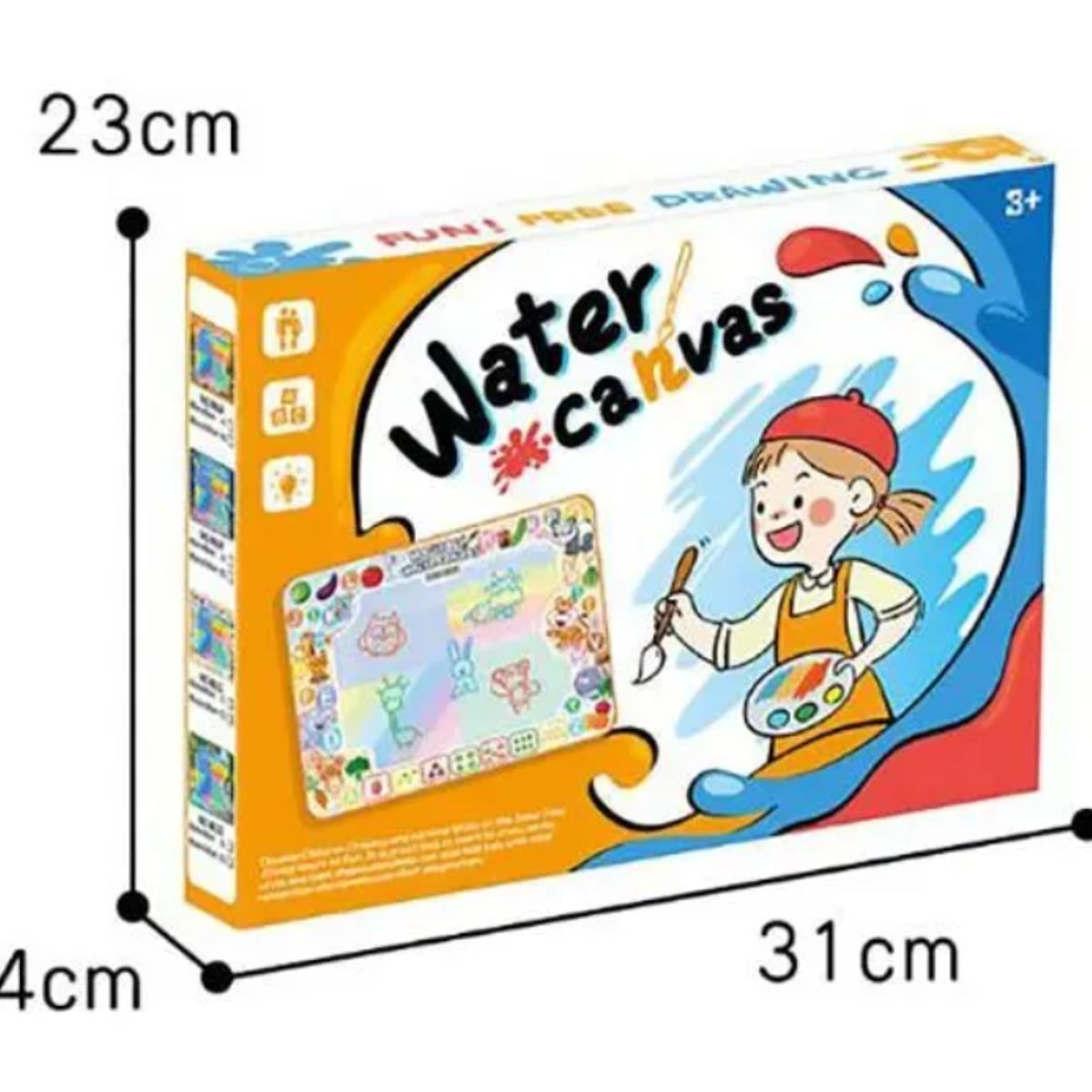 GENERICO - Pizarra Mágica Water Canvas Para Dibujar Pintar Para Niños.