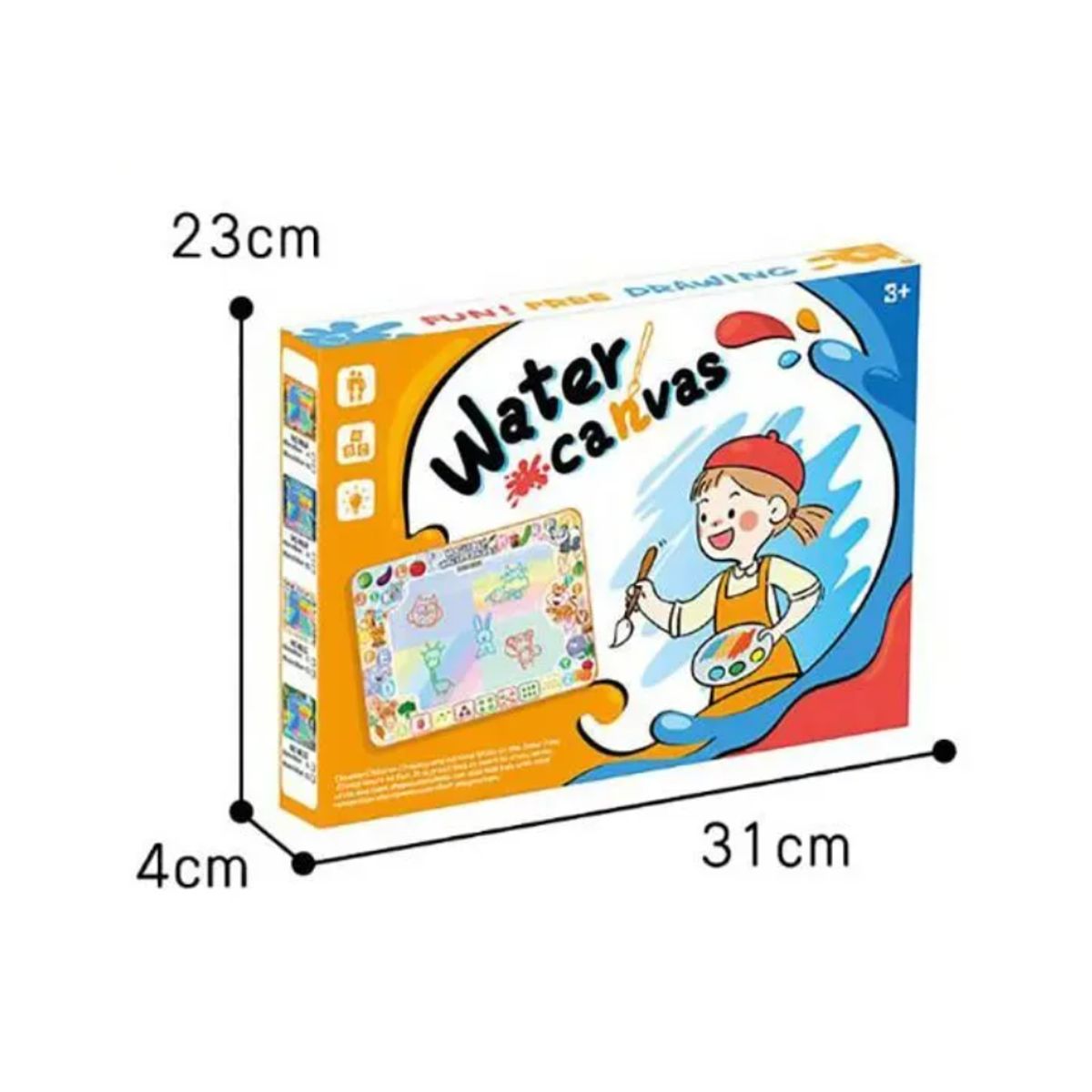 GENERICO - Pizarra Mágica Water Canvas Para Dibujar Pintar Para Niños.