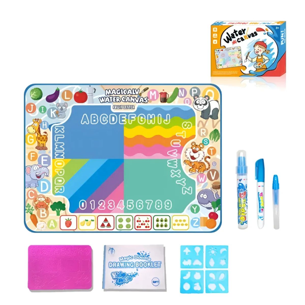 GENERICO - Pizarra Mágica Water Canvas Para Dibujar Pintar Para Niños.