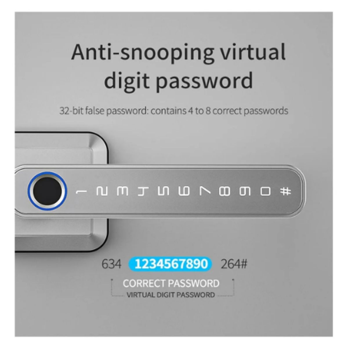 GENERICO - Cerradura Digital Inteligente Con Tuya App Huella Smart Lock