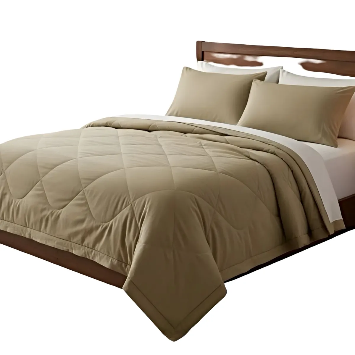 GENERICO - CUBRECAMA NORDICO DELGADO 1 PLAZA BEIGE