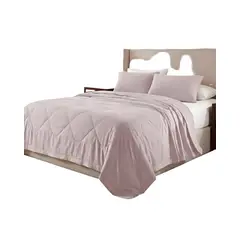 GENERICO - CUBRECAMA NORDICO DELGADO 1 PLAZA ROSA CLARO