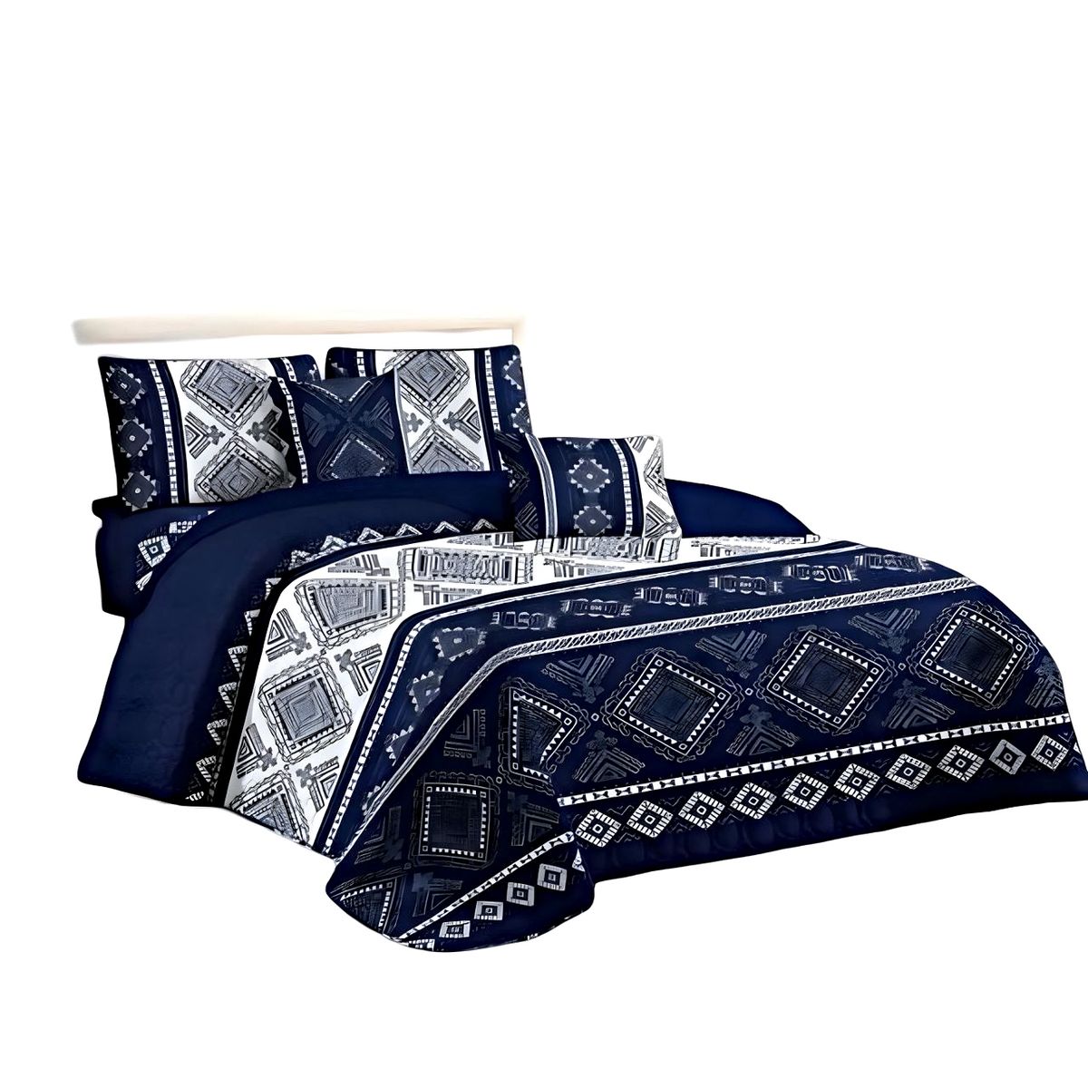 GENERICO - CUBRECAMA CON JUEGO DE SÁBANA PLAZA Y MEDIA P17