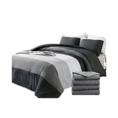 GENERICO - CUBRECAMA CON JUEGO DE SÁBANA 2PLAZAS D7