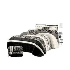 GENERICO - CUBRECAMA CON JUEGO DE SÁBANA KING K7