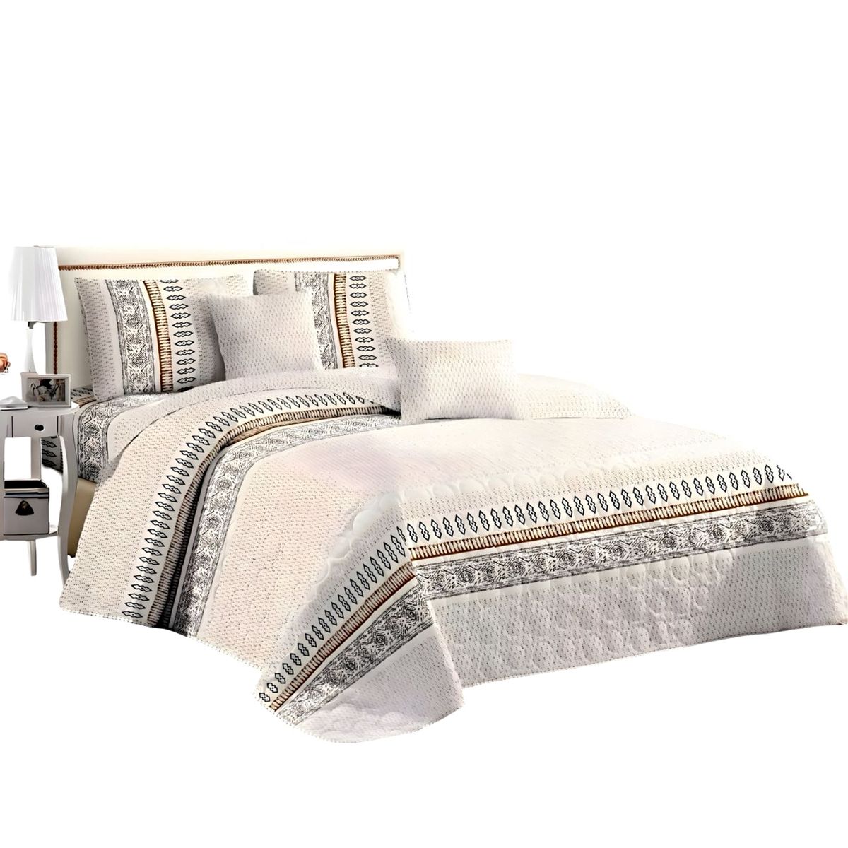 GENERICO - CUBRECAMA QUILT DE VERANO PLAZA Y MEDIA 180X230 P1