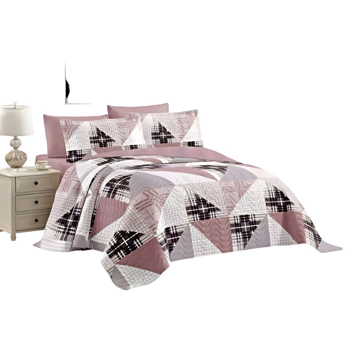 GENERICO - CUBRECAMA QUILT DE VERANO KING-SUPERKING 250X280 K7_.