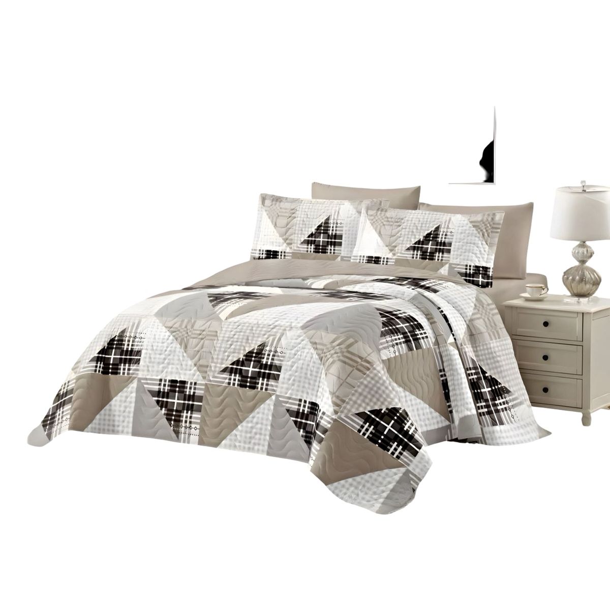 GENERICO - CUBRECAMA QUILT DE VERANO KING-SUPERKING 250X280 K6