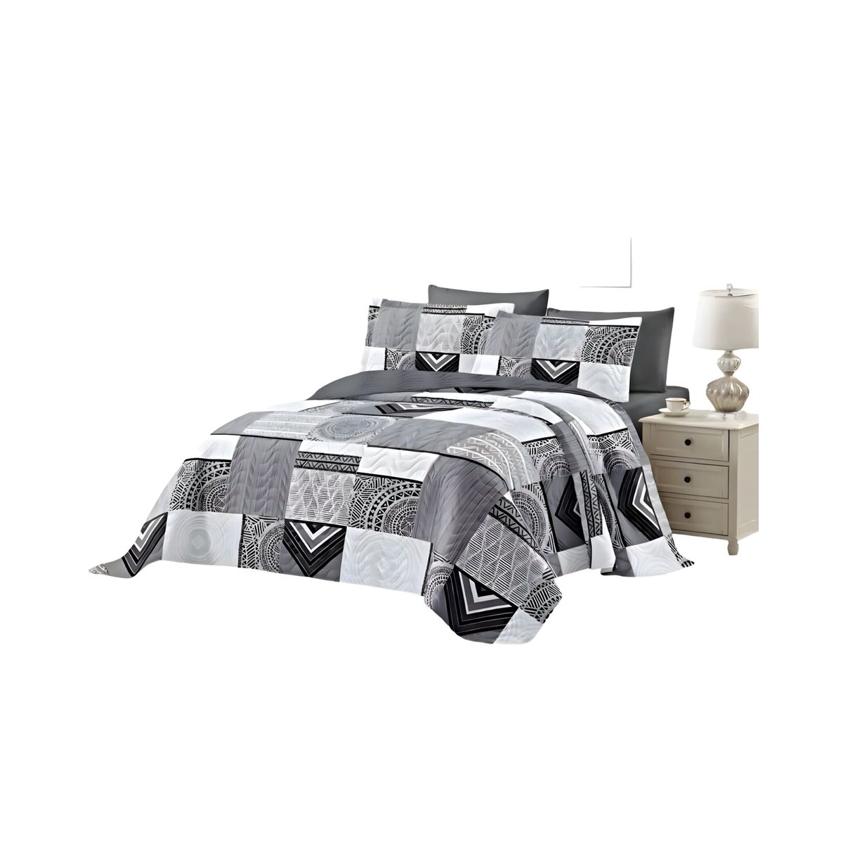 GENERICO - CUBRECAMA QUILT DE VERANO 2PLAZAS 230X250 D12_.