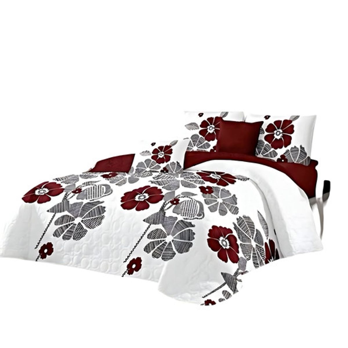 GENERICO - CUBRECAMA CON JUEGO DE SÁBANA PLAZA Y MEDIA P20