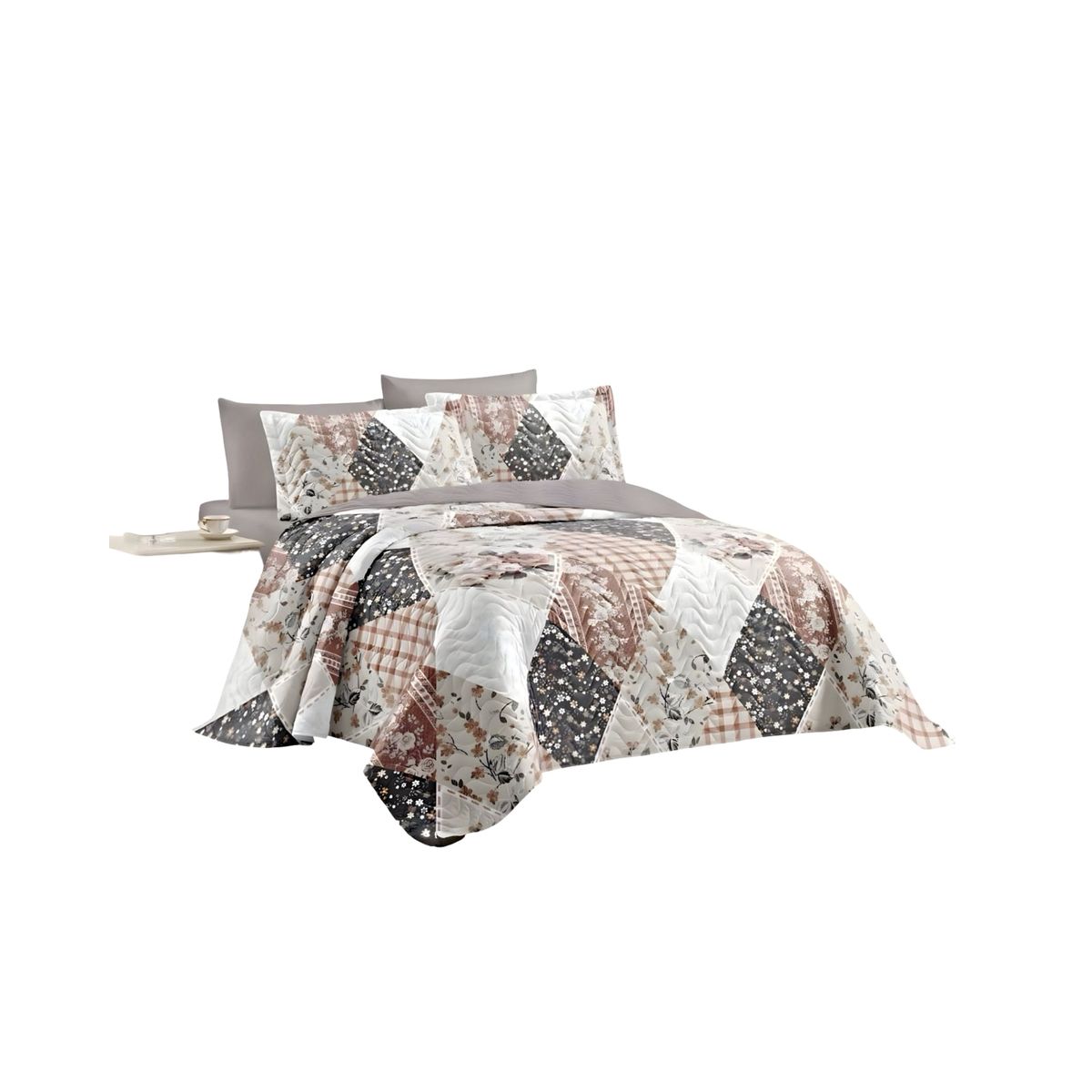 GENERICO - CUBRECAMA QUILT DE VERANO PLAZA Y MEDIA 180X230 P13