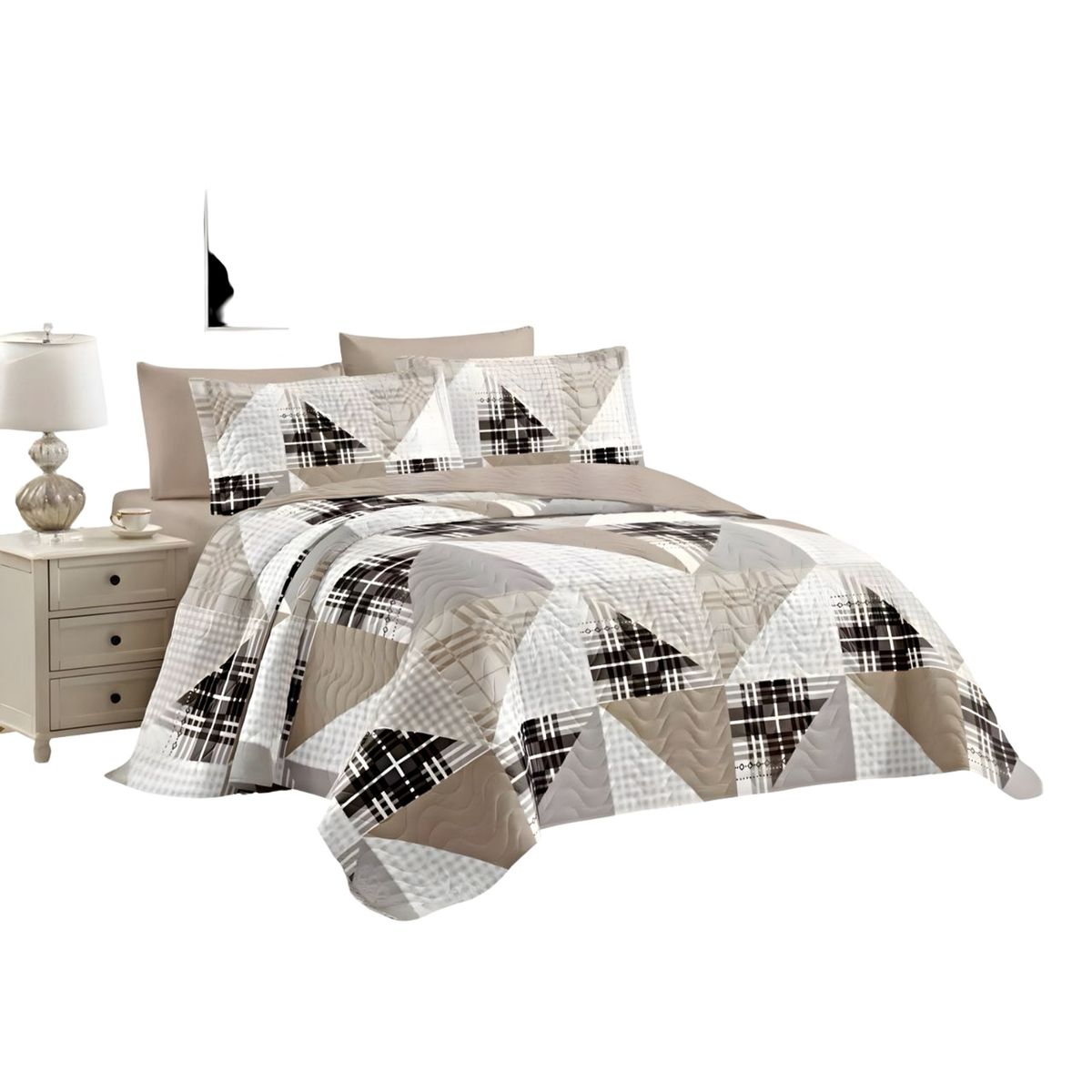 GENERICO - CUBRECAMA QUILT DE VERANO 2PLAZAS 230X250 D6