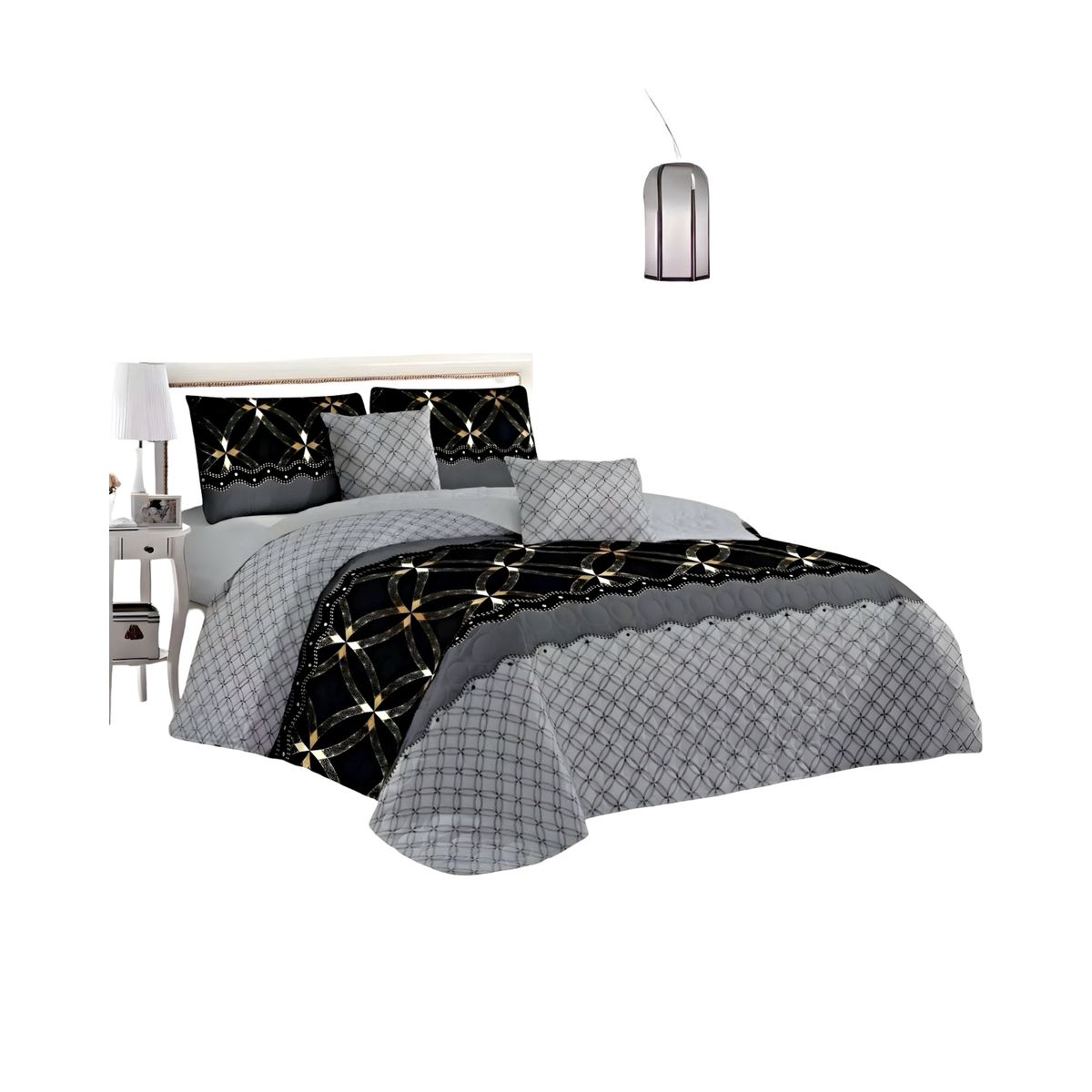 GENERICO - CUBRECAMA QUILT DE VERANO 2PLAZAS 230X250 D4