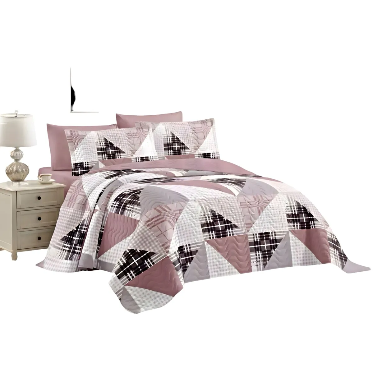 GENERICO - CUBRECAMA QUILT DE VERANO KING-SUPERKING 250X280 K7