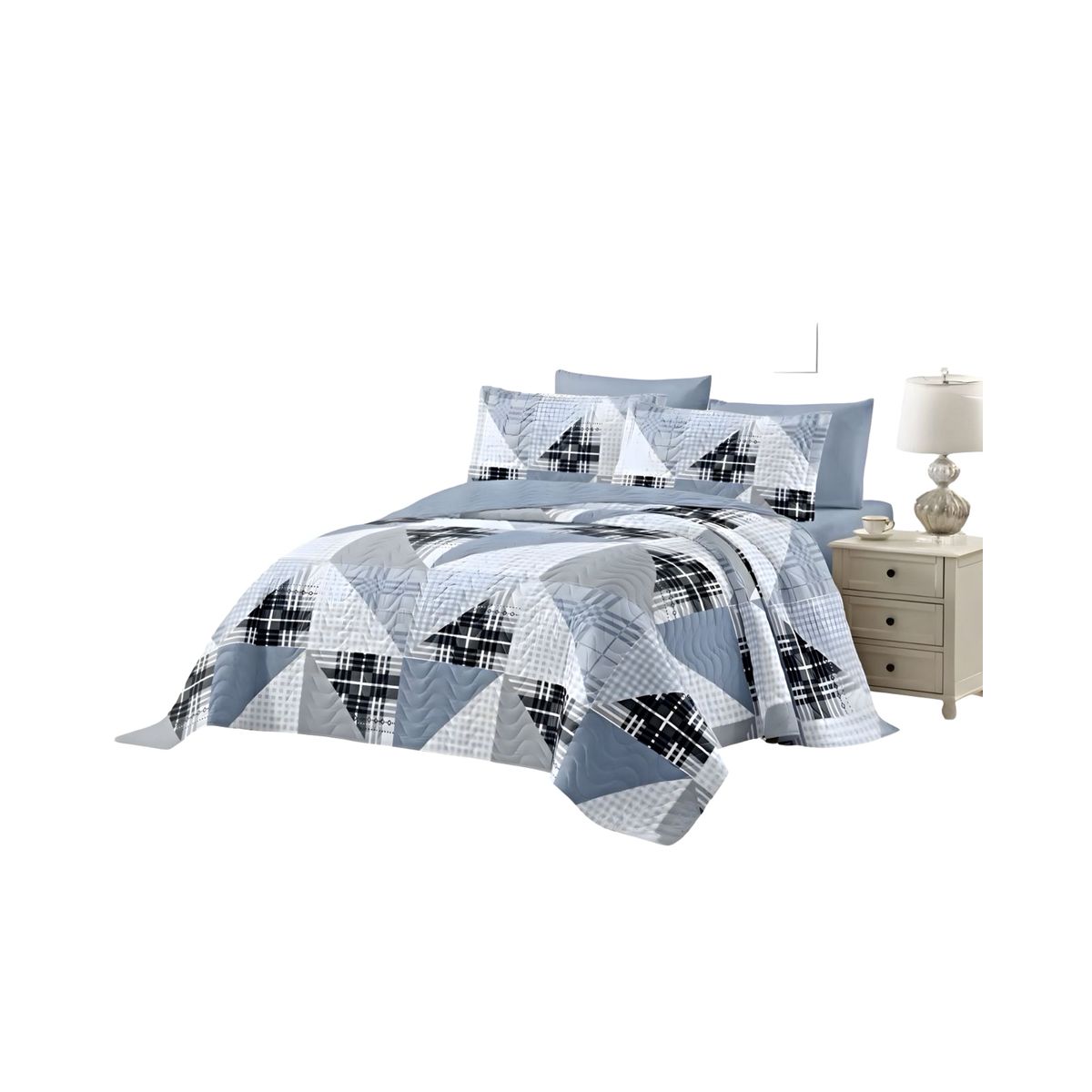 GENERICO - CUBRECAMA QUILT DE VERANO KING-SUPERKING 250X280 K5
