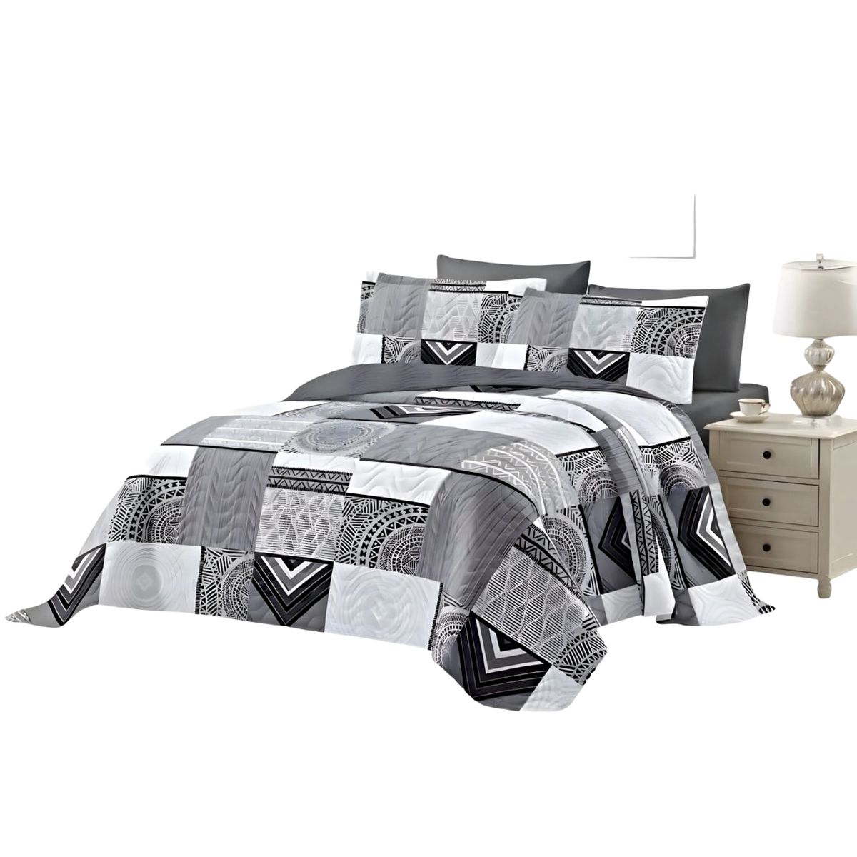 GENERICO - CUBRECAMA QUILT DE VERANO KING-SUPERKING 250X280 K14