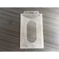 GENERAL - 10pcs Transparente Pp Credencial Sleeve Credencial Vertical Blanco