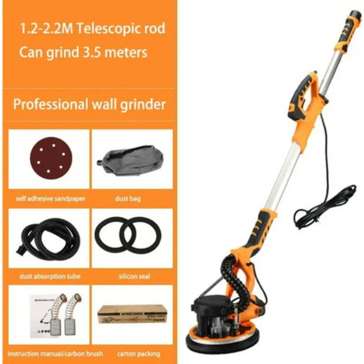 QUICK - Lijadora De Pared Y Techo Eléctrica De Velocidades