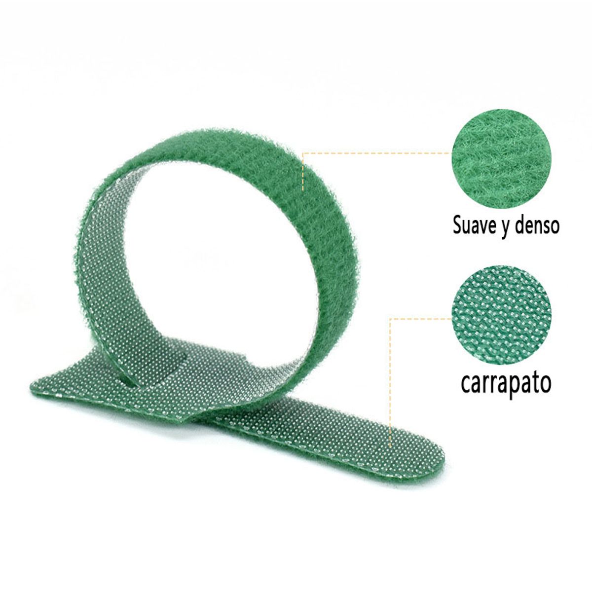 30pcs 15cm Cinta Autoadhesiva Magic Cable Tie Nylon Arnés, marca GENERAL - Foto 2