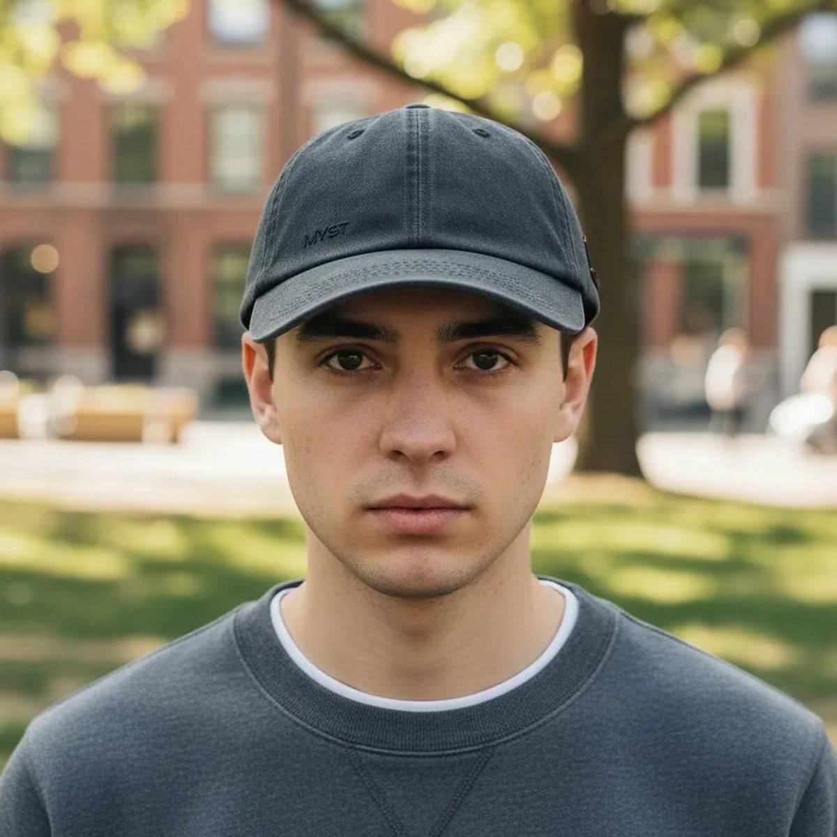 MYST - Jockey Washed Myst Algodón Lavado Gris Oscuro Unisex