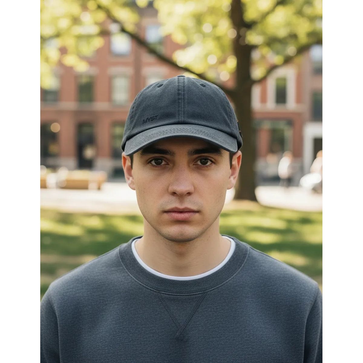 MYST - Jockey Washed Myst Algodón Lavado Gris Oscuro Unisex