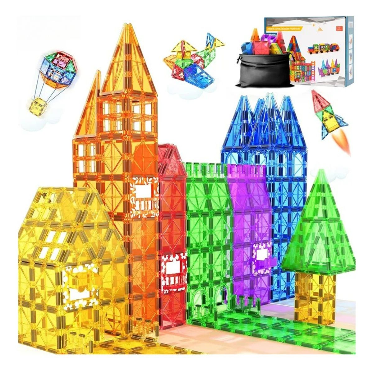TOYUN TOYUN - Bloques Magneticos Construccion Juguete Armable Niños 100pcs