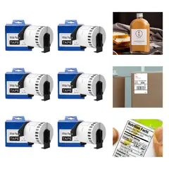 KINDA NICE - 6 Etiquetas Autoadhesivas Térmicas Compatibles Con Dk-22205