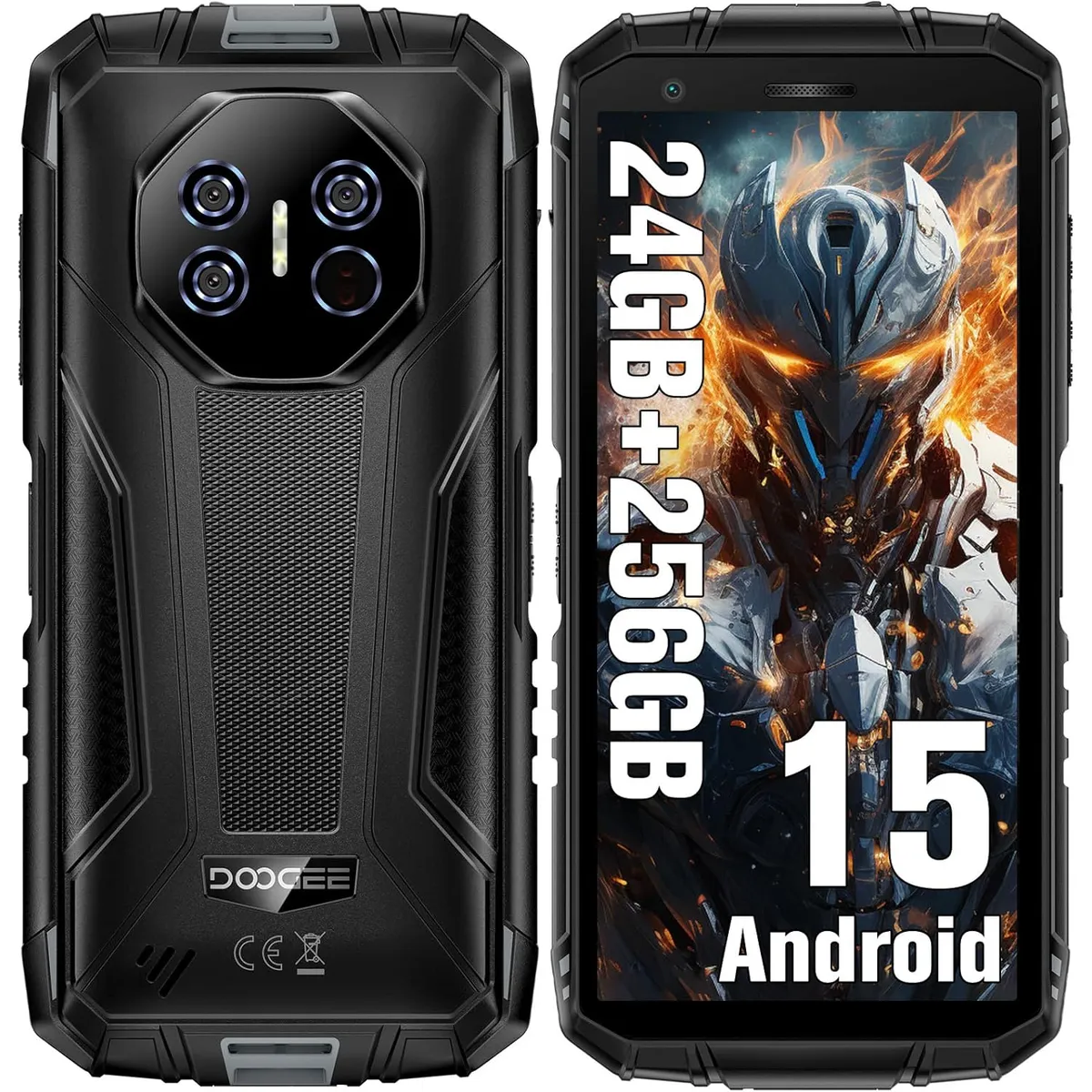 DOOGEE - DOOGEE Fire3 Ultra Celular 24GB+256GB Android 15 Smartphone-Gris