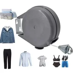 KINDA NICE - Tendedero Retractil Ropa Colgador Pared Doble Linea 12m