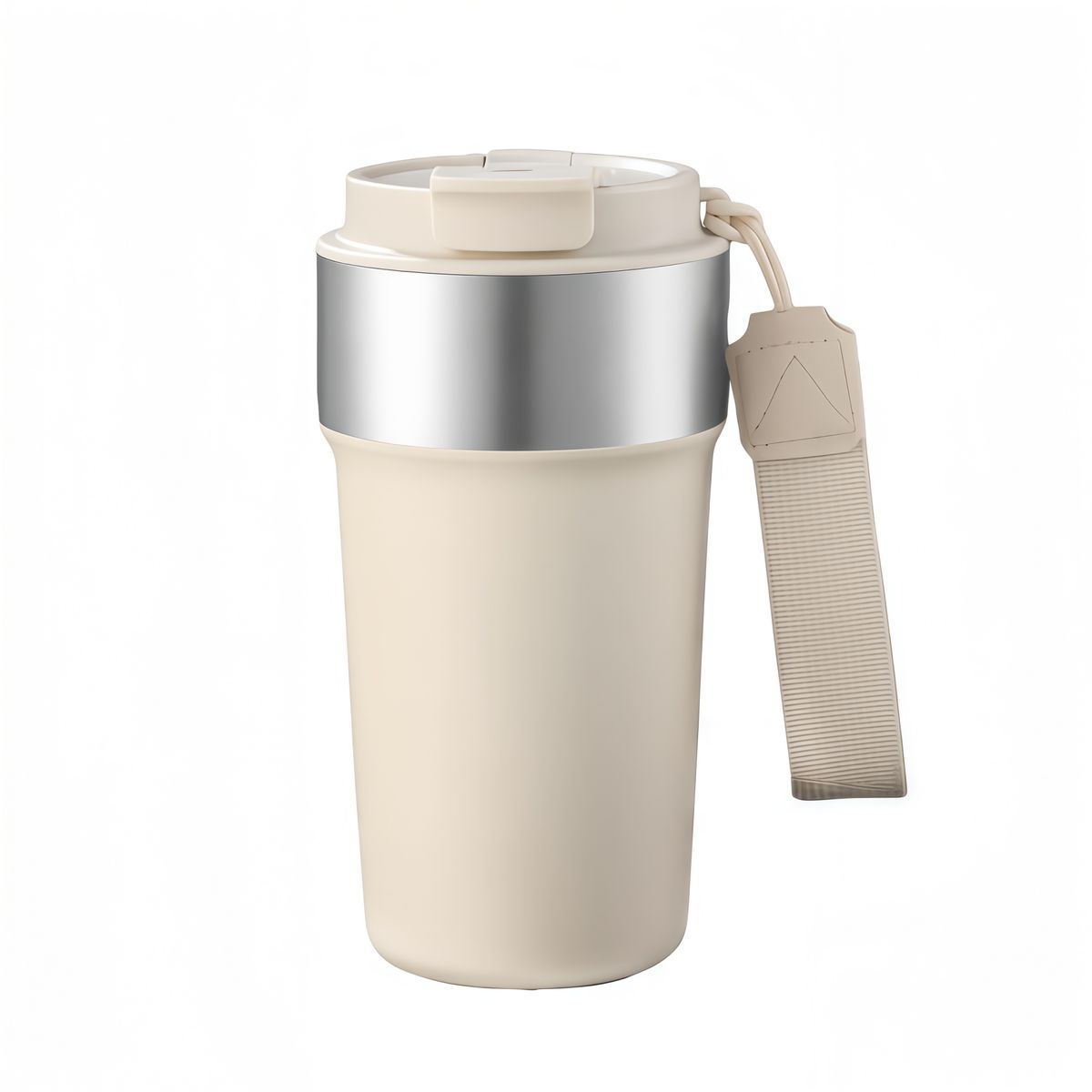 GENERICO - Termo Para Cafe Mug Vaso Termico 510ml Sellable Inoxidable Acero Inoxidable Blanco