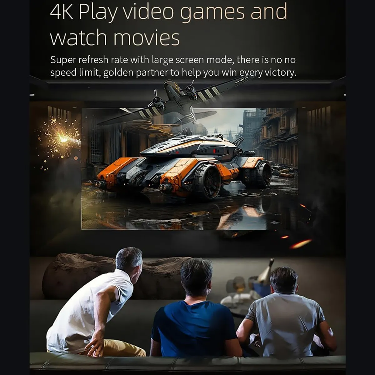 BLUEDREAMER - Proyector Profesional 4k Android Wifi Full Hd 1080p