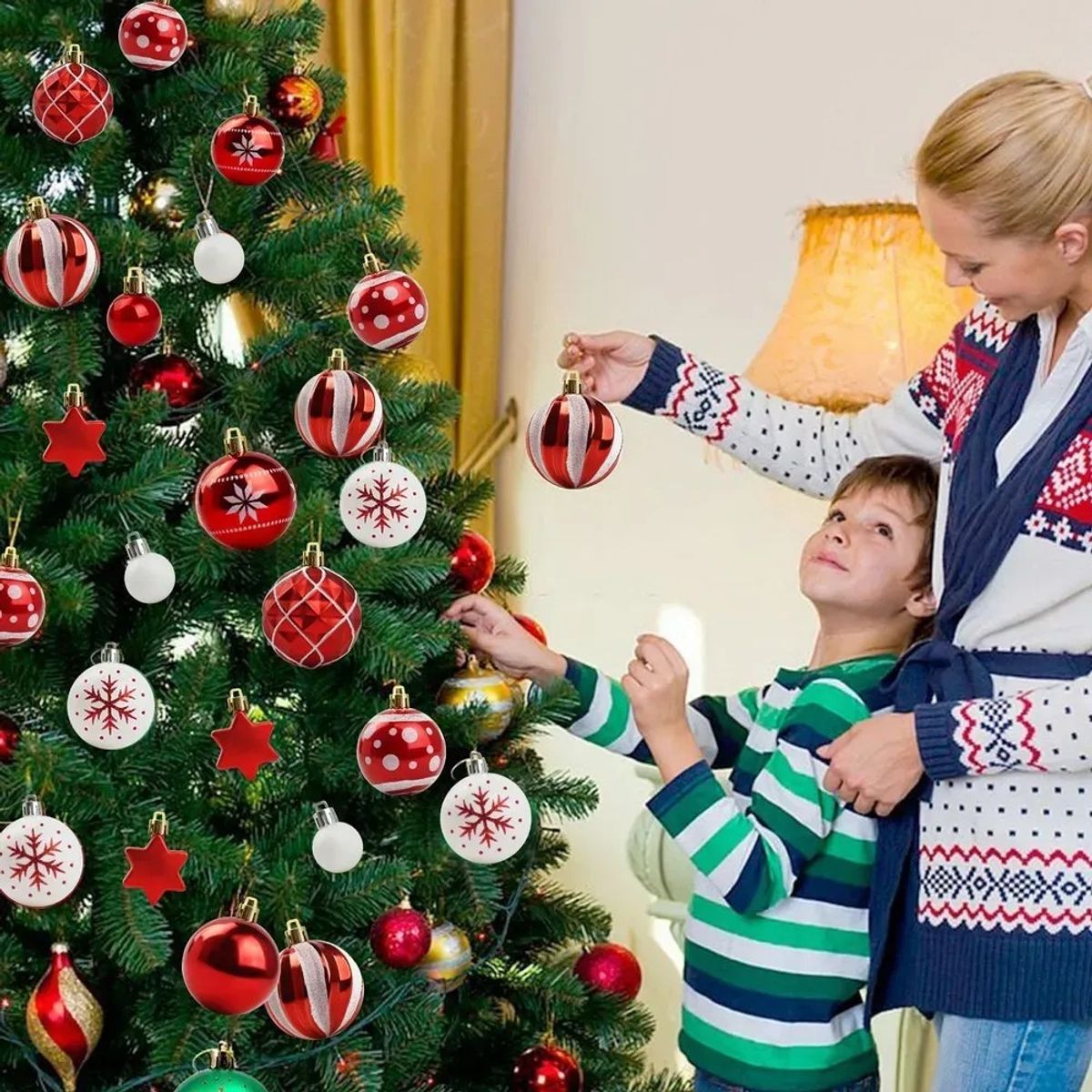 KUANGYE - Esferas Navidenas Adornos Arbol Navidad Decoracion