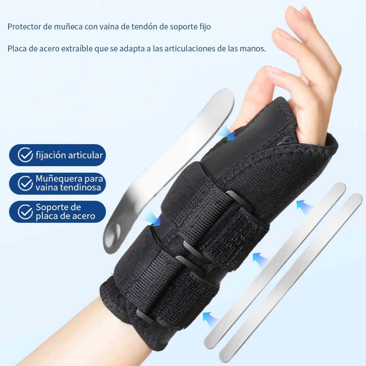 KINDA NICE - Férula Muñeca Fijación Articulación Muñequera Aluminio derecha