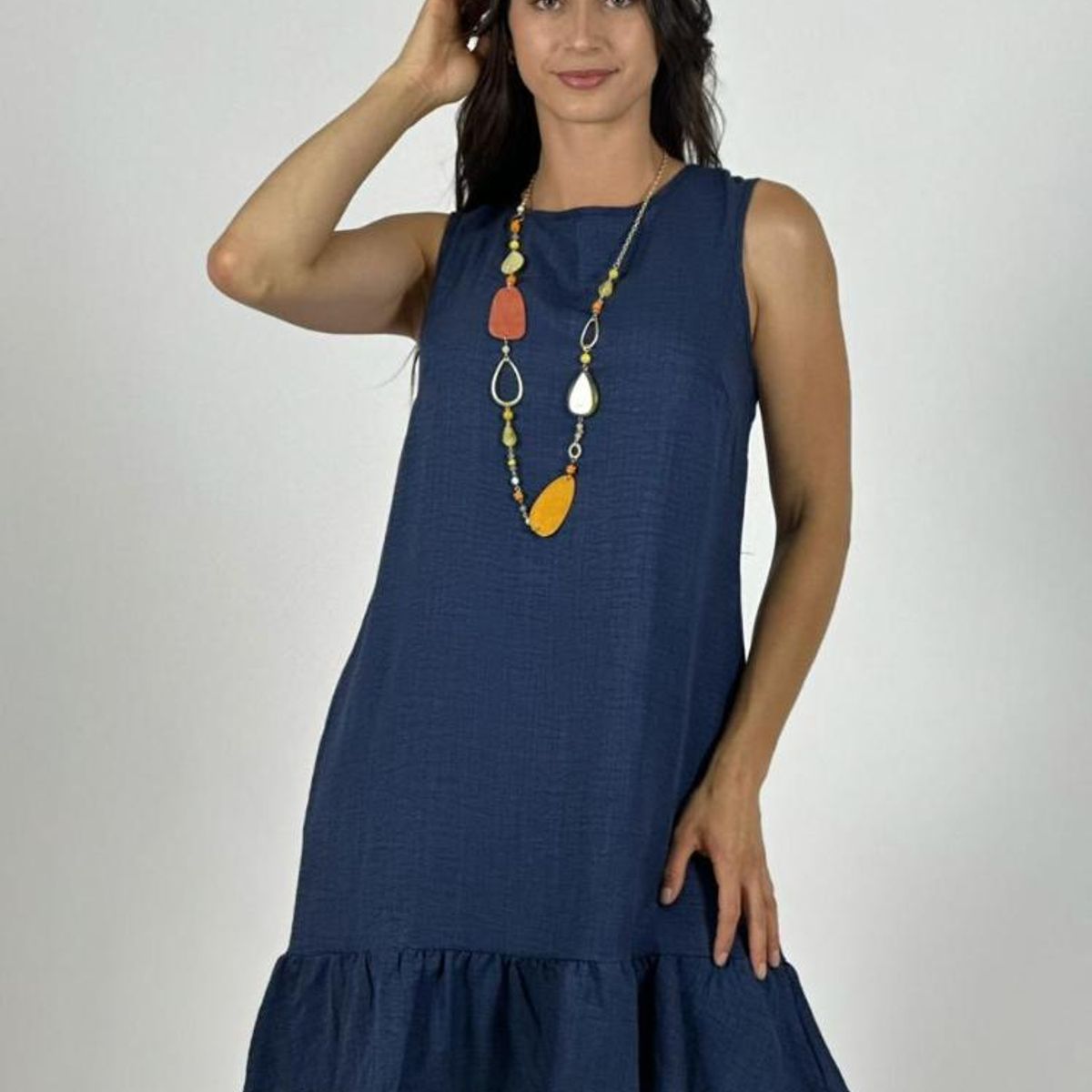 ENIGMATICA BOUTIQUE - Mini Vestido Sin Mangas Tela Cey