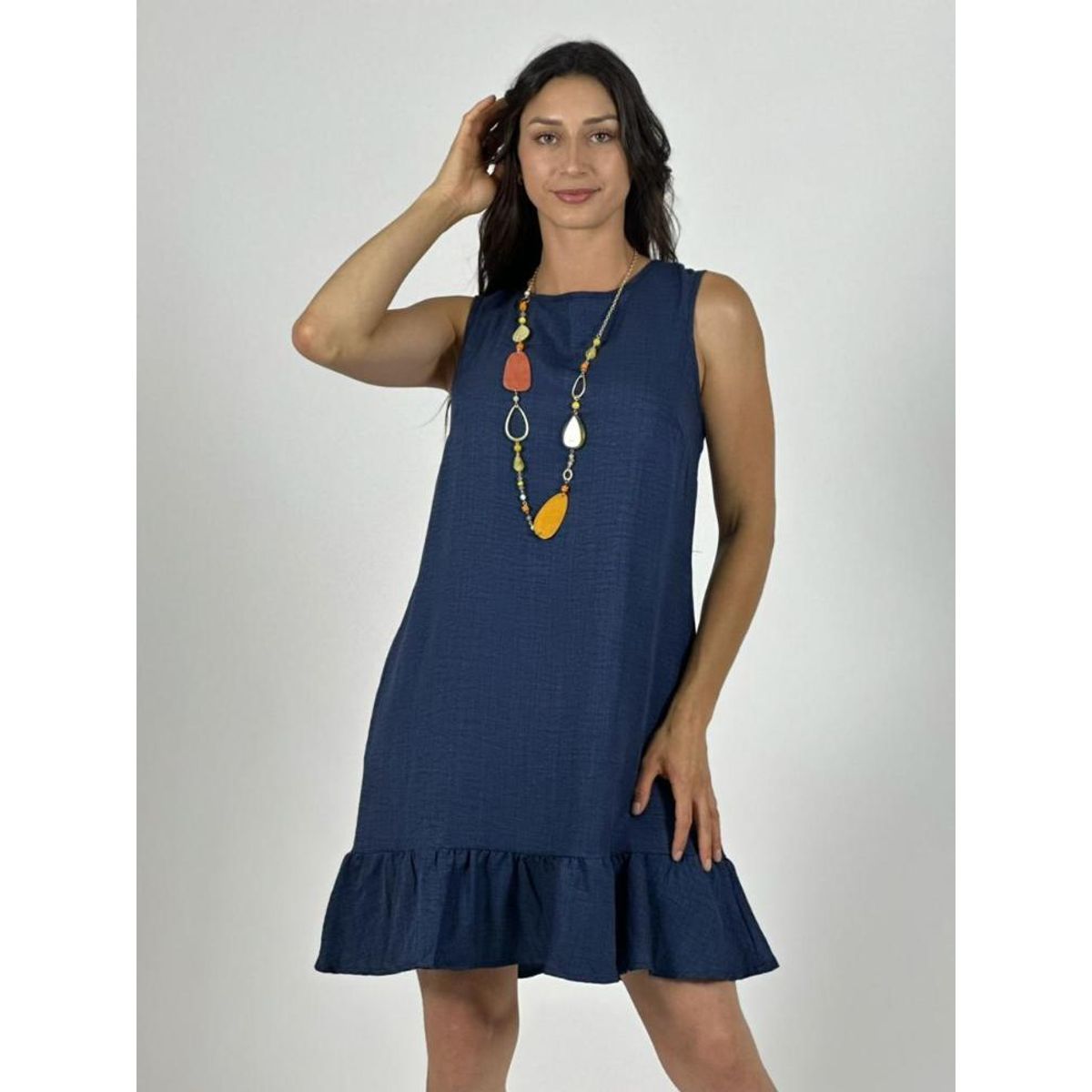 ENIGMATICA BOUTIQUE - Mini Vestido Sin Mangas Tela Cey
