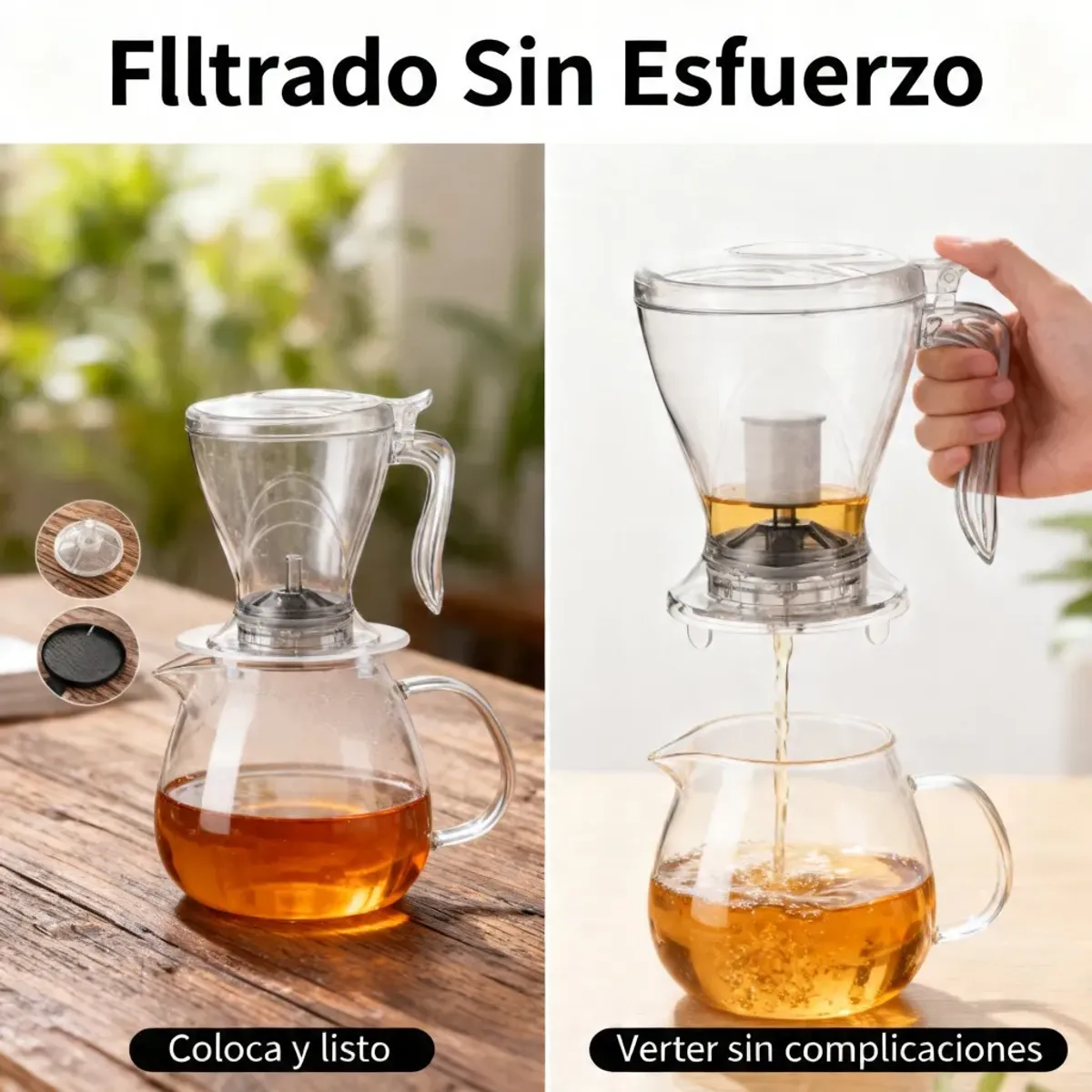 Teas Ingenuitea Taza filtro auto 600ml, marca UMEXUS - Foto 2
