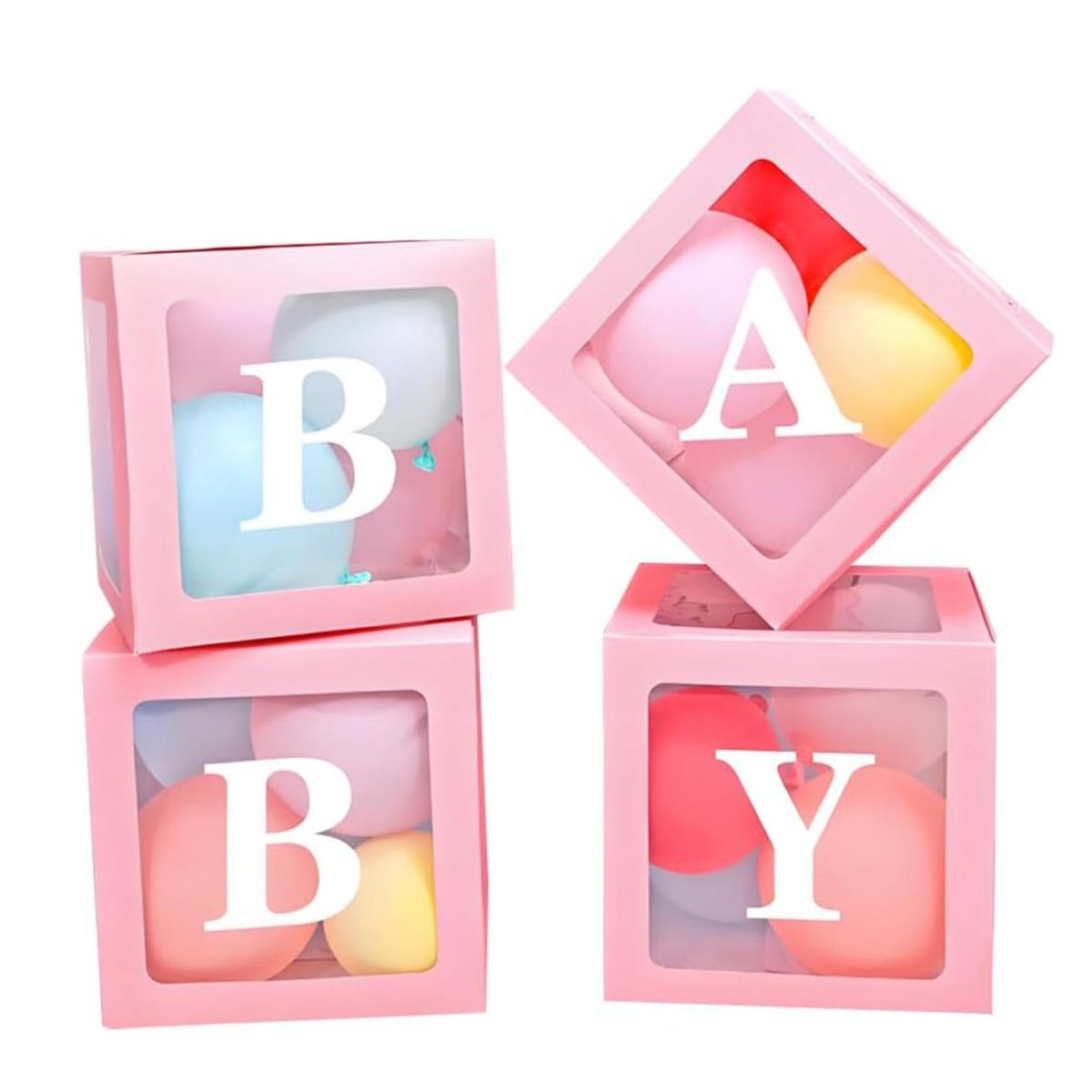 KINDA NICE - Cubos Decoración Baby Shower Boxes Cajas De Ducha Para Bebé