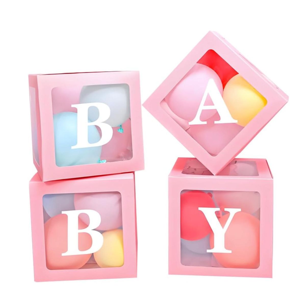 KINDA NICE - Cubos Decoración Baby Shower Boxes Cajas De Ducha Para Bebé