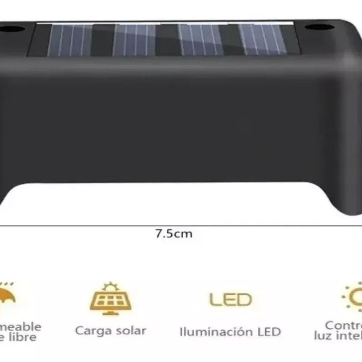 KUANGYE - Lampara Solar Led - Luz Cálida 4 Unidades
