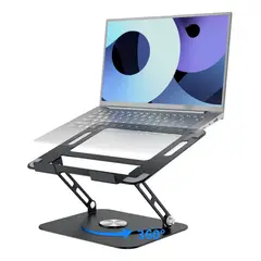 YAYKO - Soporte 360° para Notebook y Tablet Ajustable Plegable Aluminio Portátil