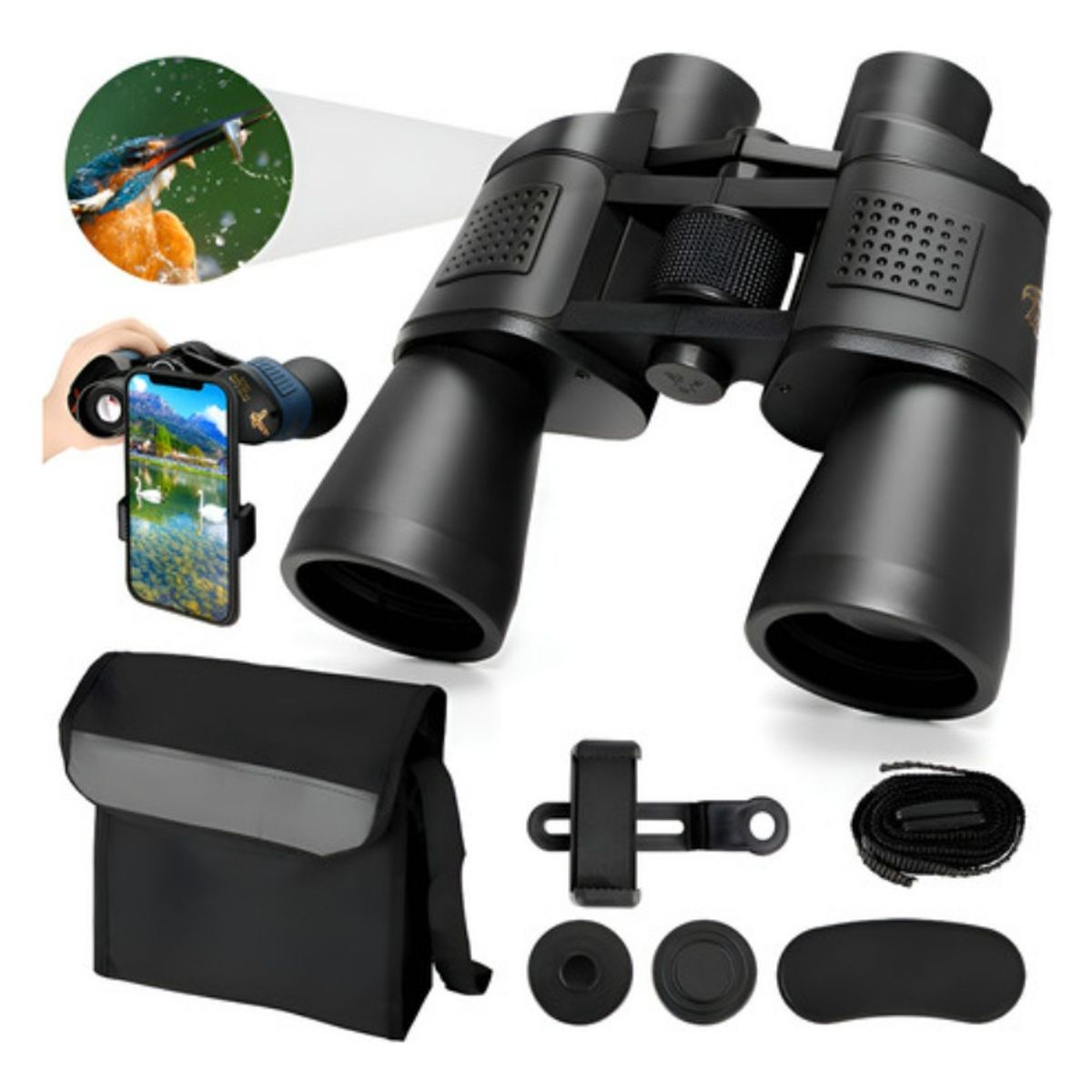 AFVENTURA - Telescopio Profesional Hd De Alta Resolución Negro