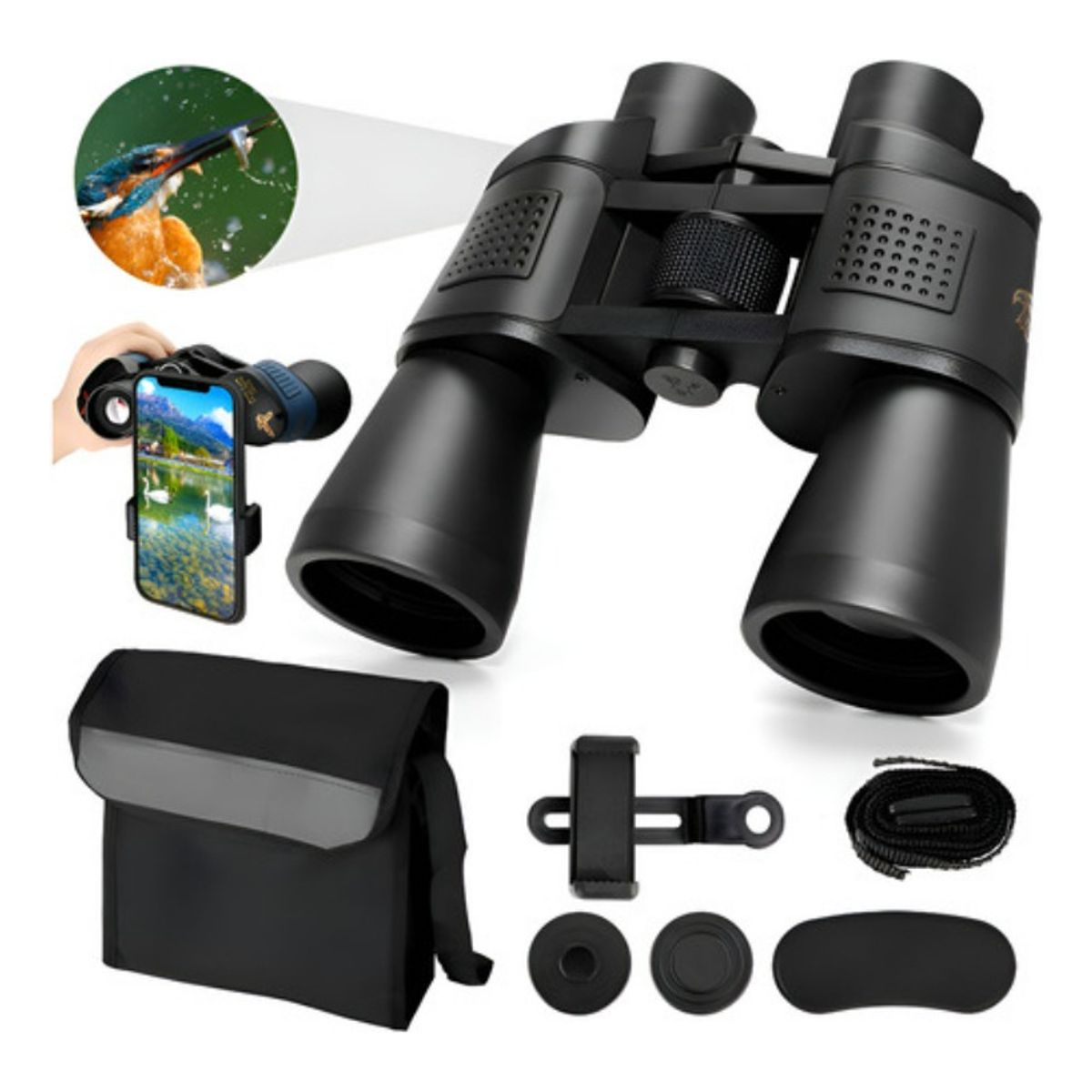 AFVENTURA - Telescopio Profesional Hd De Alta Resolución Negro