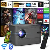 BLUEDREAMER - Proyector 9000 ANSI 1080P USB HDMI WIFI