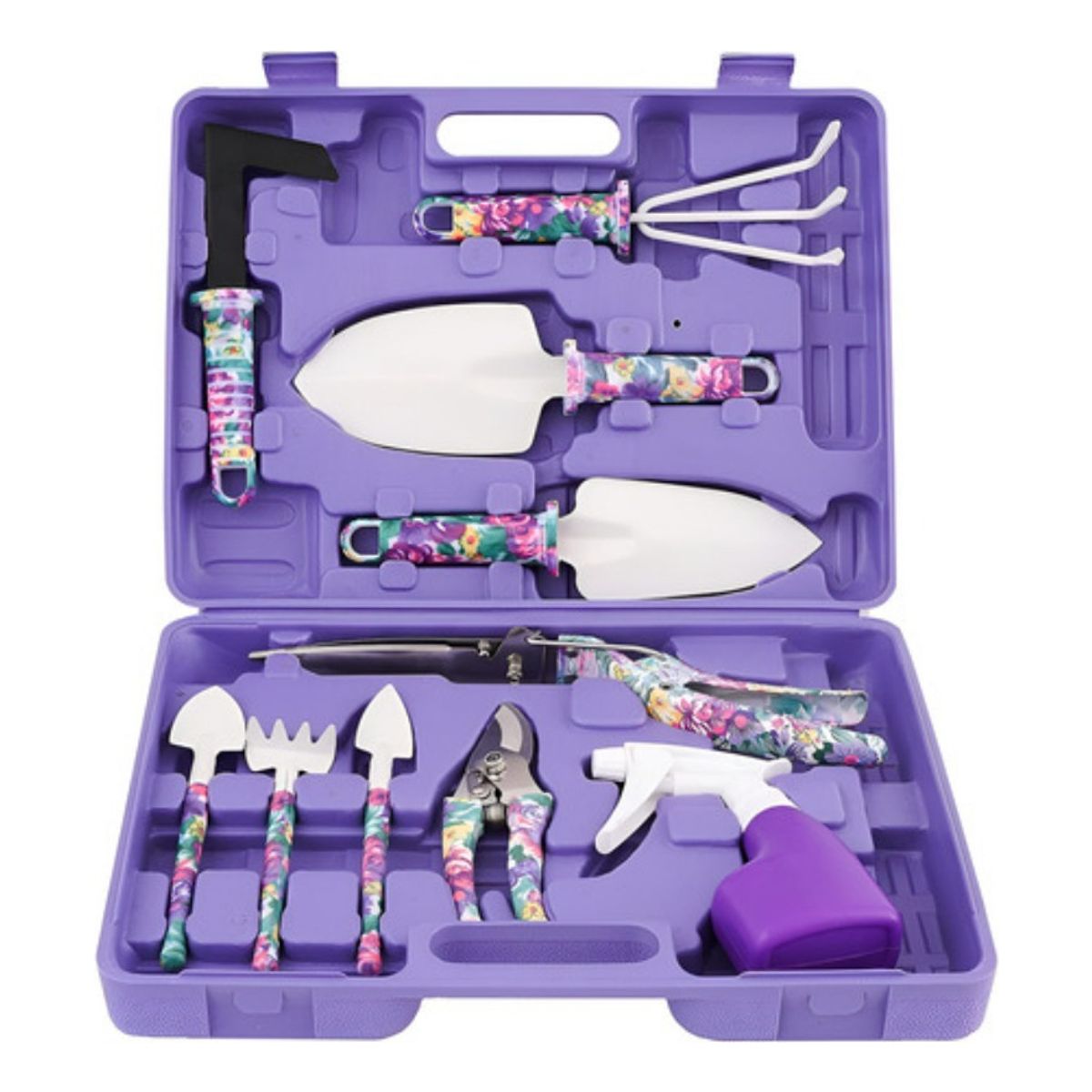 QUICK - Juego De Herramientas De Jardín Violeta De 10 Pzs Lila