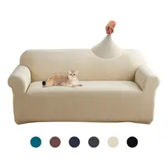 SUPERCENTER - Funda Sofá Cubre Sillón Protectora Para 3 Cuerpos Elastizada Beige