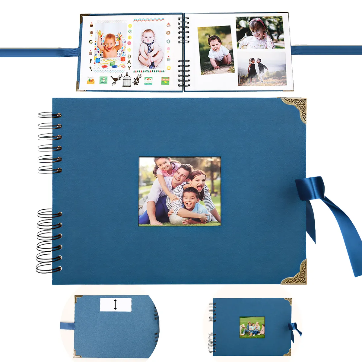 VIDITA - Álbum de Fotos DIY Autoadhesivo Portada Personalizable